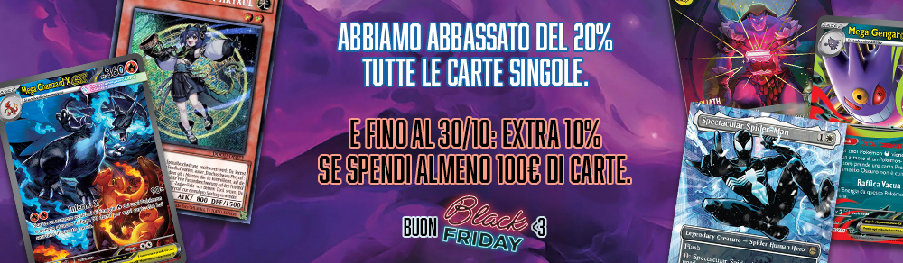 Approfitta ora della promozione Black Friday